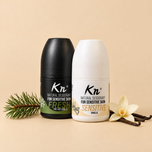 Deodorant natural roll-on pentru piele sensibilă (50 ml) - Fresh ( Pin si Vanilie)